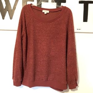 Popcorn knit sweater